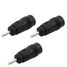 3pcs 2.5mm X 0.7mm Male Plug to 5.5mm X 2.1mm Female Jack  Power Adapter