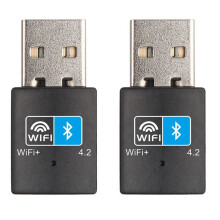 2X USB Wifi -Compatibele Adapter V4.2 Draadloze Netwerkkaart Wifi Antenne Zender PC Lan Internetontvanger
