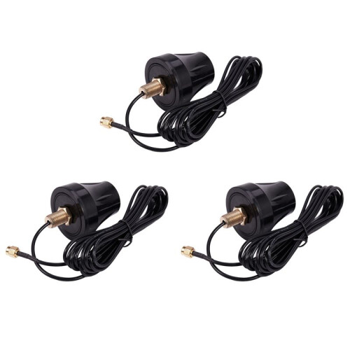 3X RP-SMA for Link 4G Trail Hunting Camera 10Ft Long Range Cellular Antenna