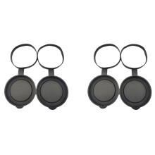 4 Pieces Binoculars Protective Rubber Objective Lens Cap Binocular Best Protect 61-63MM