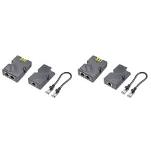 2X for Starlink Dishy Cable Adapter to RJ45 and 150W GigE Passive PoE Injector for Starlink V2 to PoE Injector
