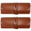 2X Leather Tool Roll, Leather Tool Kit Storage Bag, Multi Functional Leather Kit Bag Bicycle Repair Tool Kit Bag 1