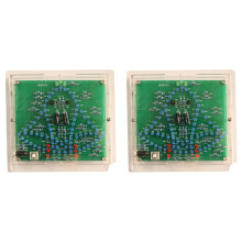 2X DIY Electronic Kit 4.5-5V Swing Wind Chime Windbell LöTprojekt ÜBungs-Lernkit, mit AcrylgehäUse