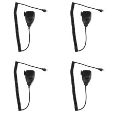 4X 8-Pins Luidsprekermicrofoon Microfoon KMC-30 voor Mobiele Radio TK768 TK868 TK-760 TK-980 TM-271A TM-461A TM-471A