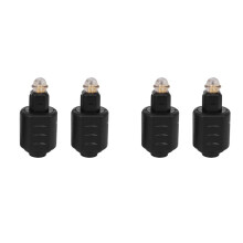 4 Packs Optical 3.5mm Female Jack Plug to Digital Toslink M Audio Adapter