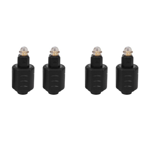 4 Packungen Optischer 3.5 mm Buchsen  Stecker zu Digital- Toslink M Audio Adapter