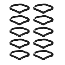 10X Sangle de Ceinture Pectorale pour Polar Wahoo pour Moniteur de FréQuence Cardiaque Sans Fil de Sport, Noir