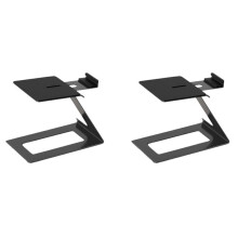 2X Desktop-Lautsprecherständer, Halterung für Studiomonitore mit Vibrationsabsorbierender Pad-Halterung für Wohnzimmer, Arbeitszimmer
