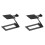 2X Desktop Speaker Stand Mount Studio Monitor Riser Support with Vibration Absorption Pad Mount 1