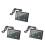 3X Accessoire BMS ÉCran D'Affichage LCD de 4,3 Pouces avec Moniteur de Commutation Actif pour JK  BMS 2