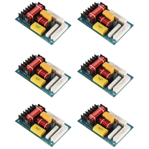 6X 200W Speaker Crossover 2 Way High-Low 8 Ohm Frequency Divider for 10 Inch Speaker