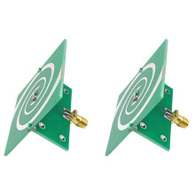 2X Antena UWB de Polarização Circular de 2,4 GHz A 5,8 GHz Antena Espiral Antena Helicoidal Lsométrica