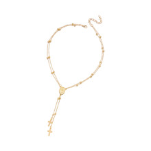 Collier pendentif Unique sainte mère et Crucifix en forme de-Or