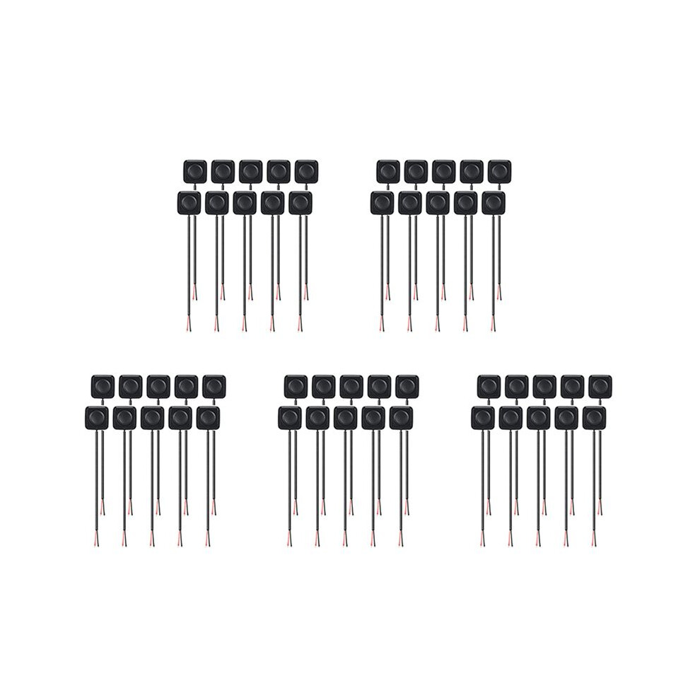 50Pcs 12V/24V Momentary Push Button /Off Surface Mount, Easy Installation For Electronic Experiment 6034057634561
