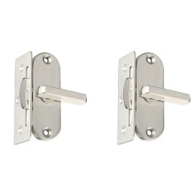 2Pc 90 Degree Hinge Lock Sliding Door Hook Lock Aluminum Wood Door and Window Lock Barn Lock Household Tools