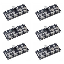 6X QC3.0 QC2.0 USB Schnell Laden Platine 4XUSB Anschluss - DC12V-30V zu 3-12V Laden Schaltung Modul