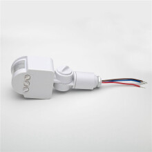 2X LED Light Motion Sensor PIR Infrared Detector Automatic Movement Detector Auto Off Outdoor, 12V White