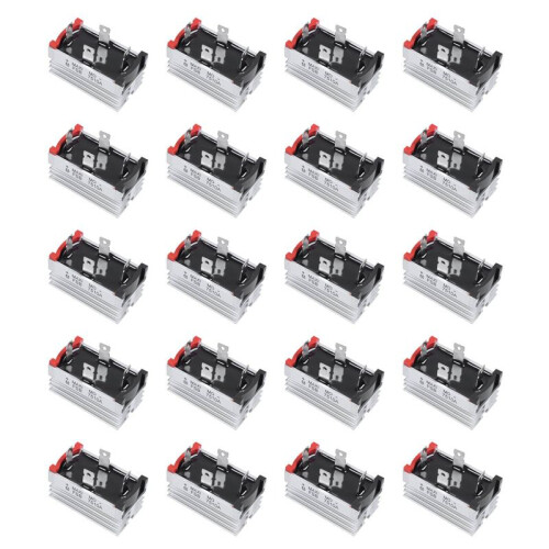 20X Aluminum Heatsink Base Single Phase Bridge Rectifier Diode 75A 1000V