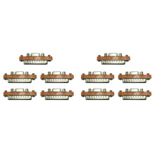 10X DB9 Female to DB25 Male Serial Port Cable Adapter Gender Changer
