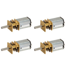 4X JA12-N20 Model 12V 100RPM Torque Gearbox Gear Box Motor Silver+Gold