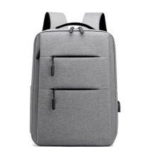 Waterproof Laptop Bag with Padded Protection and Shoulder Strap Slim Computer Briefcase Grey