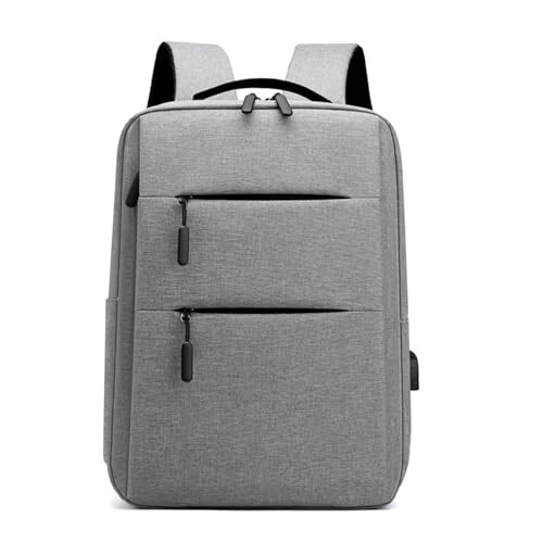 Waterproof Laptop Bag with Padded Protection and Shoulder Strap Slim Computer Briefcase Grey