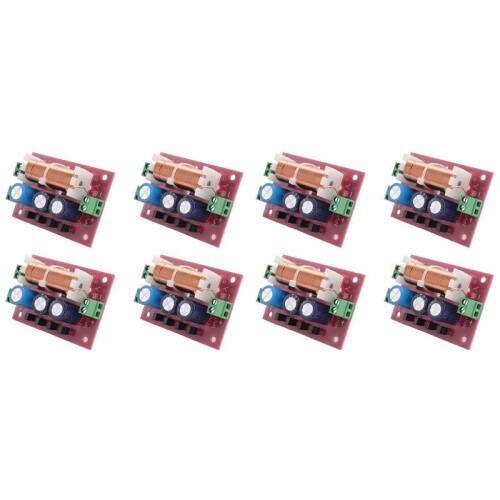 8X 400W Speaker Crossover 2 Way High-Low 4-16 Ohm Frequency Divider for Speaker