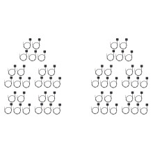 50Pcs Momentary Momentary Push Button Off 12V 24V Surface Mount Button