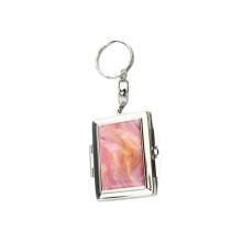 Double Sided Reflective Keychain Mirror Compact for Travel-B