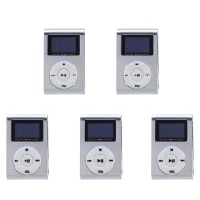 5X USB Clip MP3 Player Video Screen Support 32GB Micro- TF Card