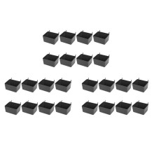 24 Pieces Pegboard Bins Kit Pegboard Parts Storage Pegboard Accessories Workbench Bins for Organizing Hardware(Grey)