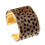 Fashionable Open Bangle Leopard Print Design Wide Cuff-A 1