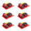 6X 130W Speaker Crossover 2 Way High-Low 8 Ohm Frequency Divider for 6 Inch Speaker 1