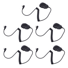 5X 2 Pin PTT Speaker MIC for Walkie Talkie UV-5R UV-82 BF-888S Two Way Radio