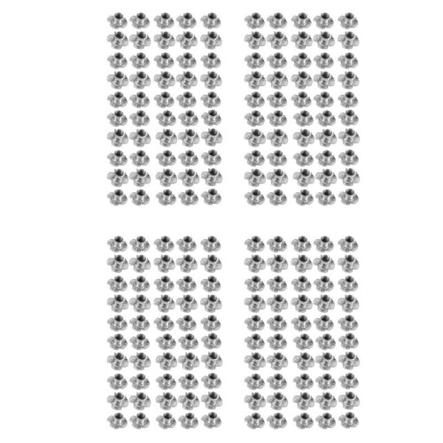 200St M8 Metall Captive T Nuts Pronged Tee Blind Nuts Metriska