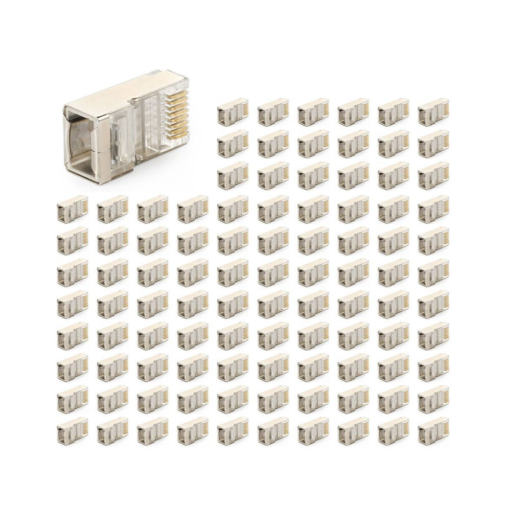 Shielded Rj45 Connector Cat5e Cat6 Crimp Ethernet Connector Stp 8P8c Modular Crystal Plugs 500 Pieces 6032923199152