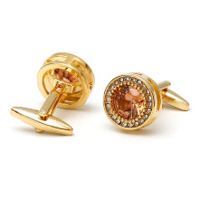 Craftsmanship Mens Cufflinks Decoration By Zircon Stones For-A