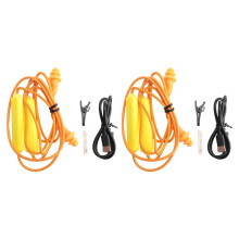 2X Oordopjes -Oortelefoon voor Werk, Geluidsonderdrukking, Gehoorbescherming, Bouwplaatsen, Lawaaierige Plaatsen Oranje