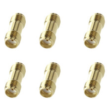 6X Straight SMA Female to Female Jack RF Adapter Connector