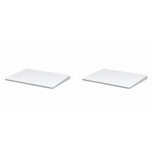 2X Touchpad Multi-Function Gestures Trackpad Rechargeable Wireless Touchpad for Laptop IOS , White