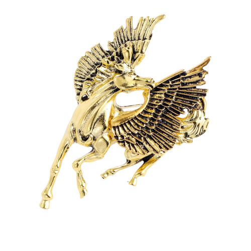 Wunderschön gearbeitete Pegasus-Brosche aus galvanisierter-B