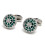 Classical Openwork Men's Cufflinks Ideal for Professional-Green 1