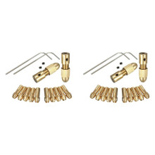 28 Small Electric Drill Chuck 0.5-3mm Electric Mill Copper Chuck Micro-Torque Drill Chuck Set (Hexagonal Wrench)