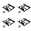 4X Double Layer SSD Metal Frame 2.5 to 3.5 Internal Mounting Computer SSD Hard Drive Dual Desktop Converter Bracket 1