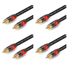 4X FSU Cavo Audio Digitale RCA Premium Stereo RCA un RCA Cavo Coassiale SPDIF Altoparlante Maschio Cavo Subwoofer Hi-Fi AV 2M