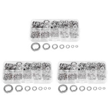 Spring Lock Washer,304 Stainless Steel Spring Lock Washer Assortment Set (1230-Pcs,8-Size)