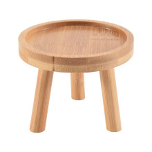 Supporto per Piante nel Legno Supporto per Vaso di Fiori Sgabello Sgabello Alto Balcone Ripiano per Fiori Rotondo Succulento per Interni Ed Esterni