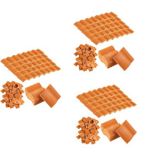 Roof Tiles Model Building Set Miniature Tiles Roof Tiles Dollhouse Shingles Fake Tile Model Landscape Accessories,300Pcs