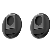 2X Magnetic Mobile Phone Holder for for Continuity Camera Mount Round Ring Support Kickstand Black