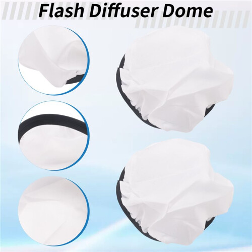 4Pcs 18cm Light Diffuser,Soft Diffuser Lamp Cover White Lamp Shade Diffuser,for Studio Strobe Reflectors 1